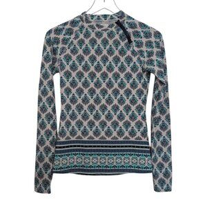 Cabana Life Rash Guard Womens Size Small UPF Sun Protection Stretch Long Sleeve